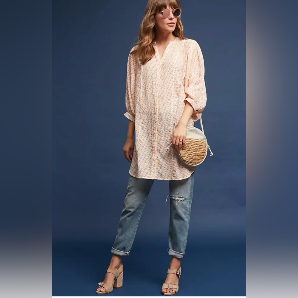 Anthropologie‎ Maeve Lena Yarn-Dyed Tunic